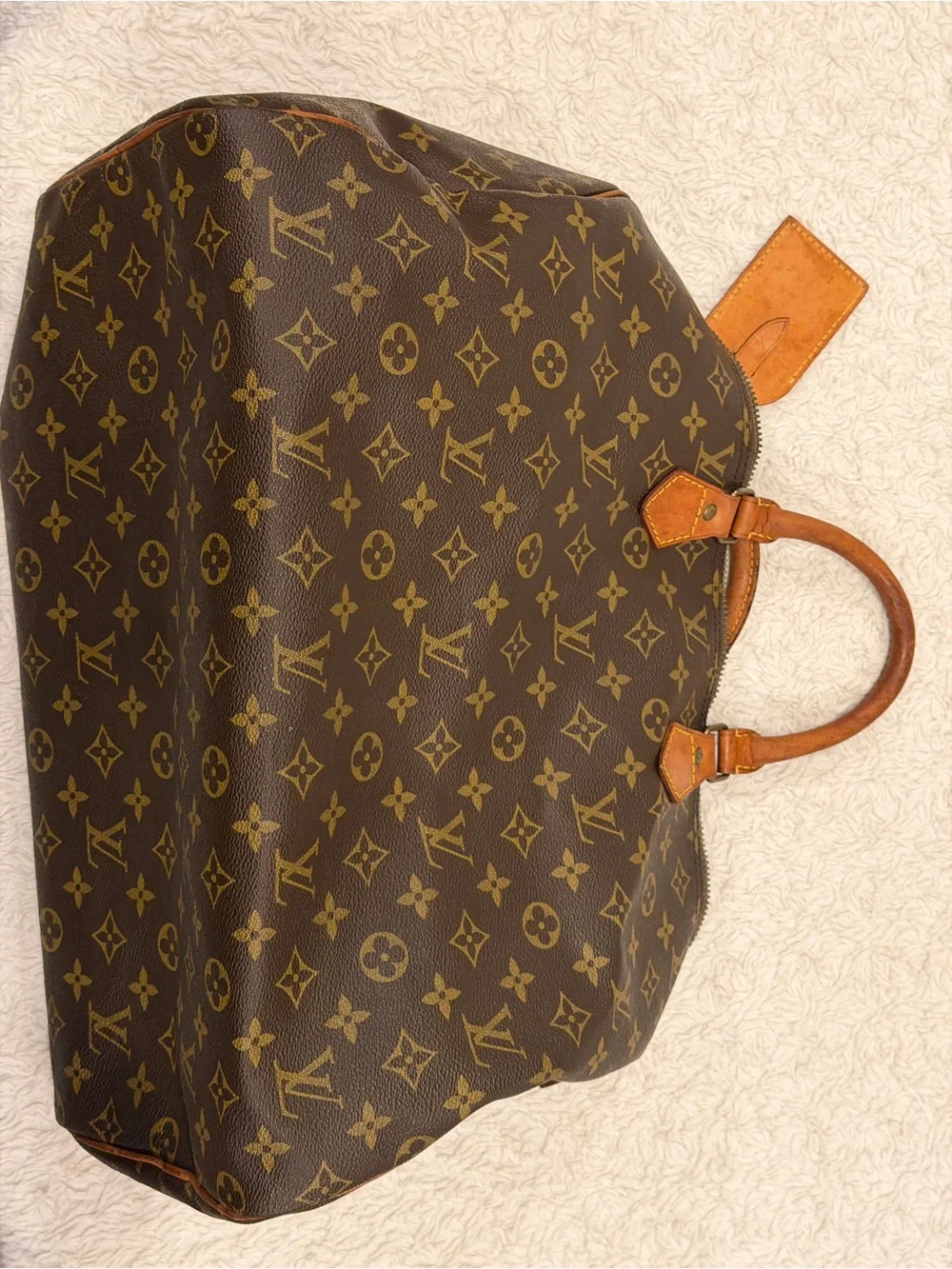 Louis Vuitton Speedy 40 Vintage Monogram Bag 1982 Date Stamp Rare LV Travel Bag